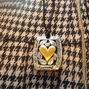 Brighton Inspirational Quote Heart Necklace